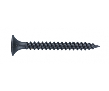 Trunk wall screw of cough horn head double-thread fast teeth (black phosphating)